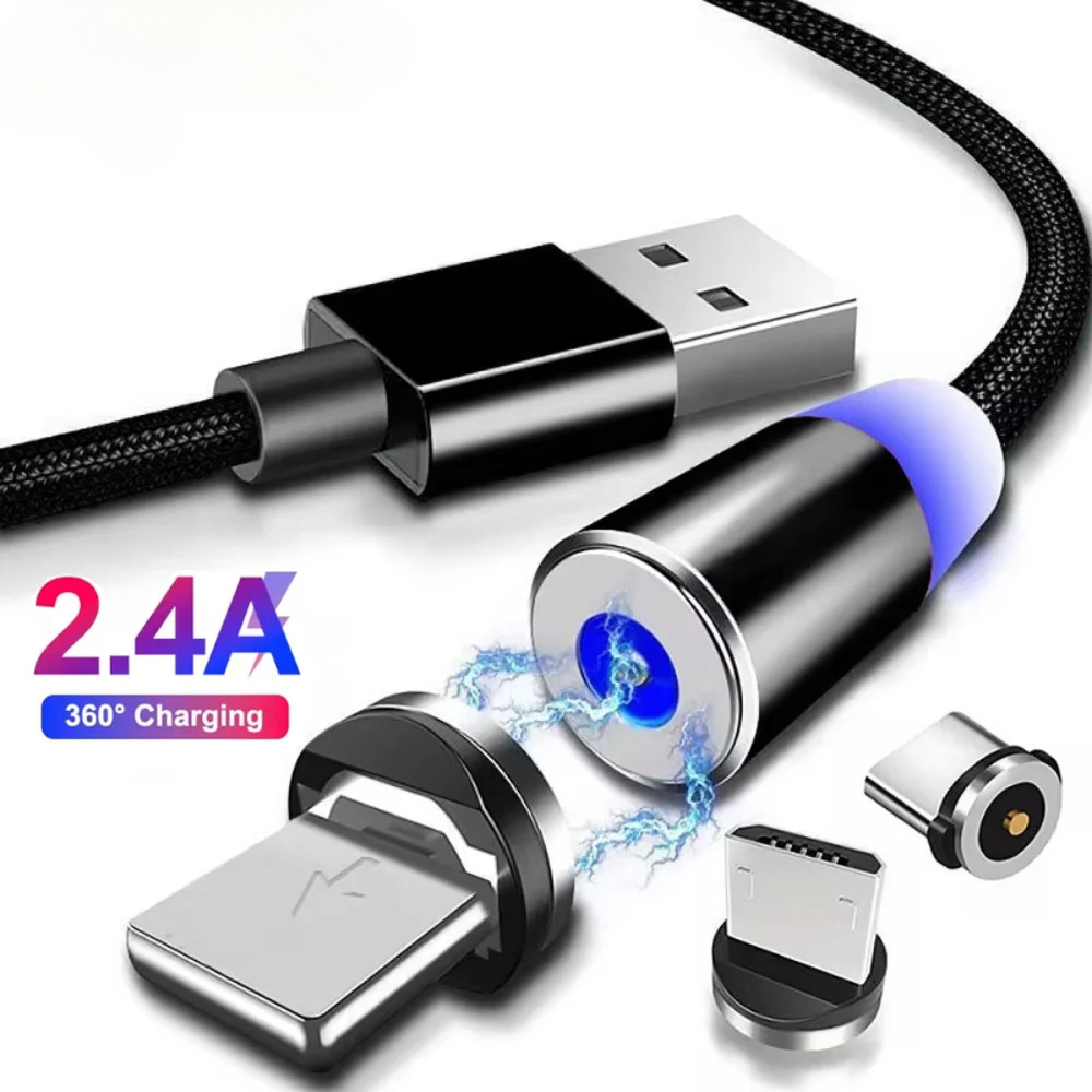 สายเคเบิล Type-C แบบชาร์จเร็วของ USB แบบแม่เหล็ก - ตัวแปลงอะแดปเตอร์สายชาร์จเคล็ดลับแม่เหล็ก