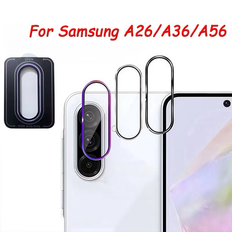 ฟิล์มเลนส์กล้องพร้อมถาดติด สำหรับรุ่น Samsung A26 A36 A56 5G ติดง่าย ตรงรุ่น กันรอยขีดข่วน ป้องกันเลนส์กล้อง ส่งจากไทย