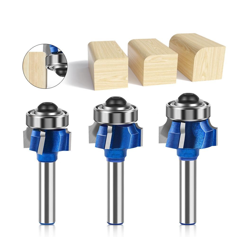 คุณภาพสูง Roundover Bit Router Bit พร้อมแบริ่งมุมรอบเครื่องตัด CNC เครื่องมือสําหรับงานไม้