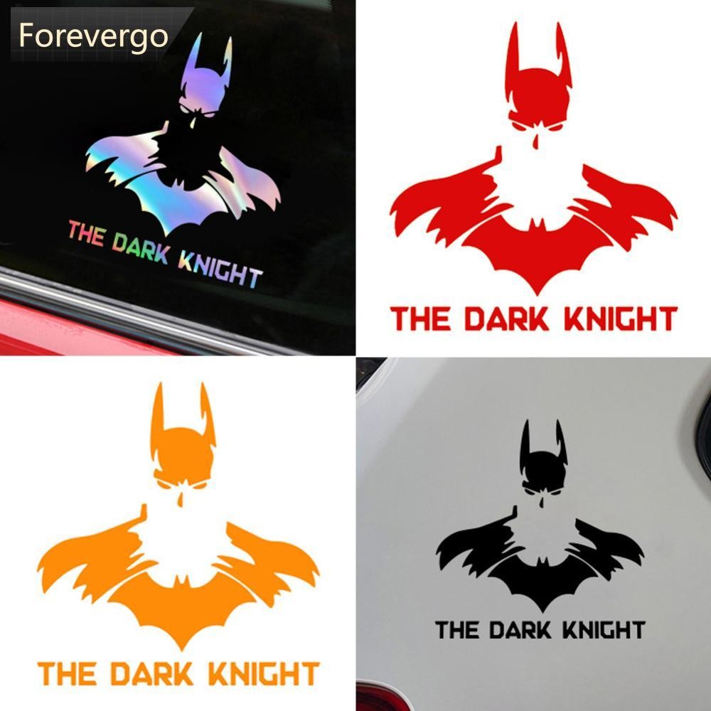 FVG 1 PC รถจักรยานยนต์ด้านหน้าหัว Batman สติกเกอร์หน้าต่าง Body สไตล์สติกเกอร์สะท้อนแสงค้างคาวกันน้ํา Decal