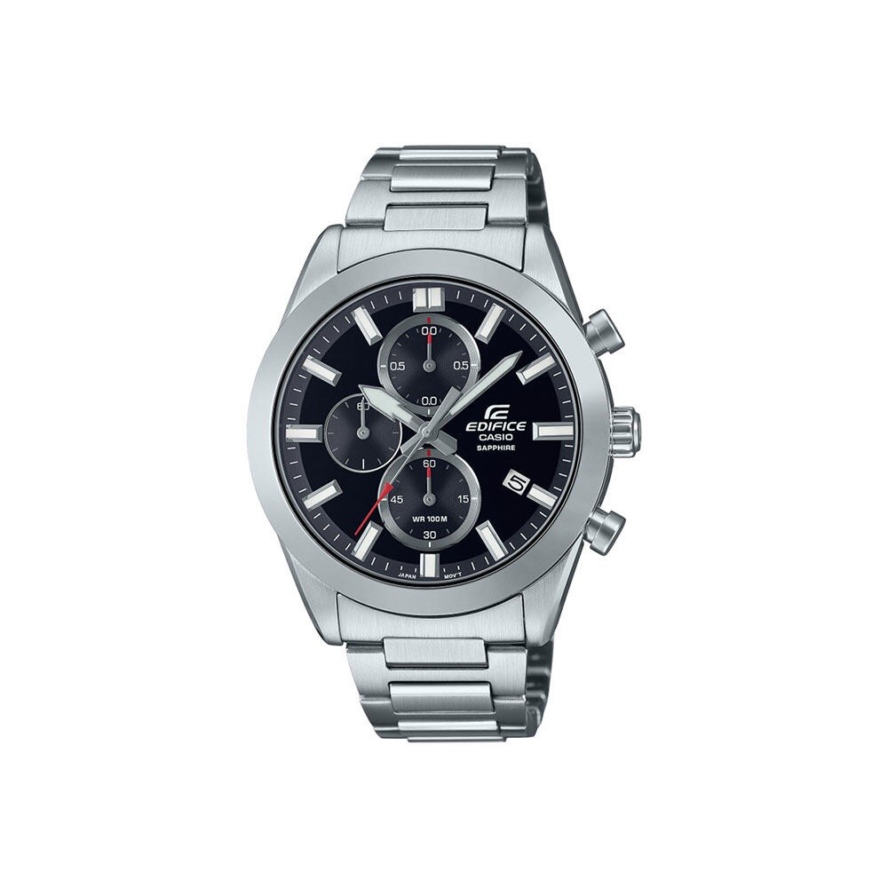 CASIO นาฬิกาข้อมือผู้ชาย EDIFICE รุ่น EFB-710D-1AVUDF วัสดุสเตนเลสสตีล สีดำ
