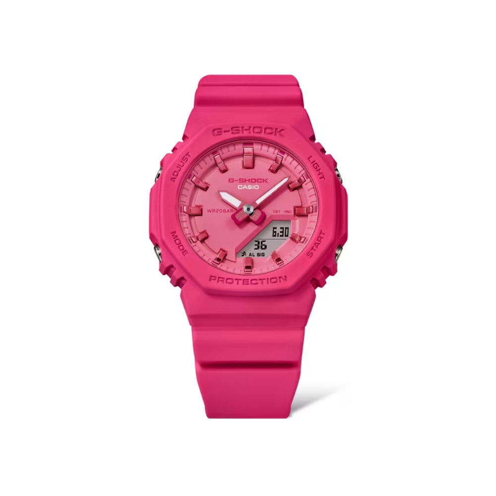 CASIO นาฬิกาข้อมือผู้หญิง G-SHOCK รุ่น GMA-P2100PP-4ADR สายเรซิ่น สีชมพู