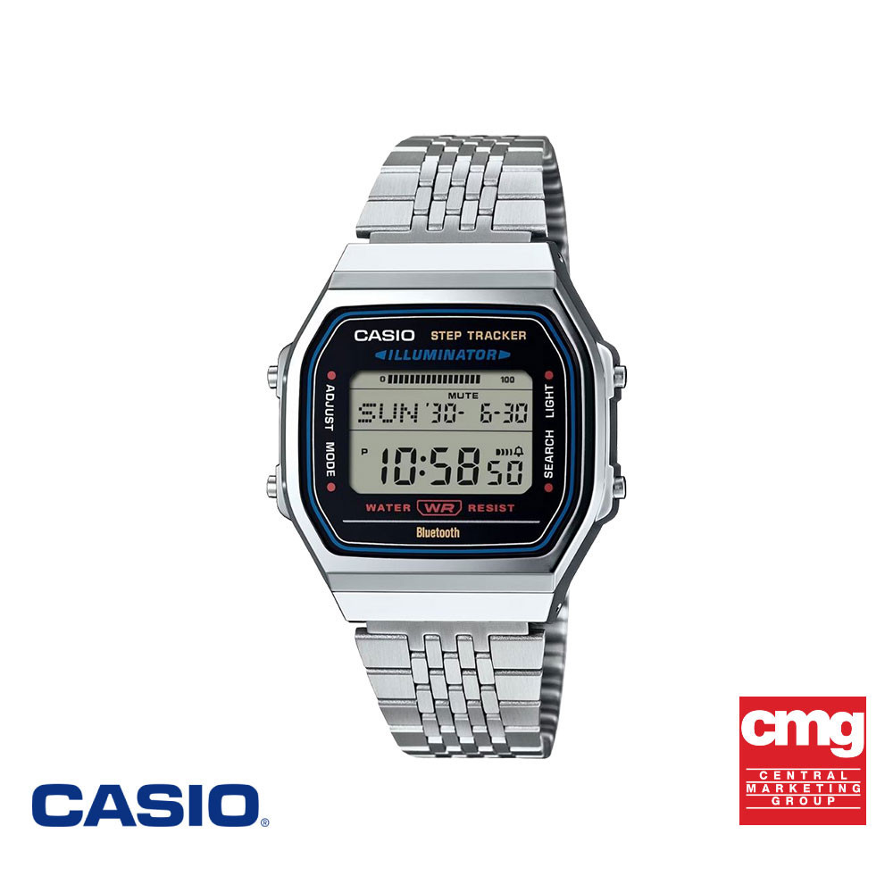 CASIO นาฬิกาข้อมือ CASIO รุ่น ABL-100WE-1ADF สายสเตนเลส สีเงิน