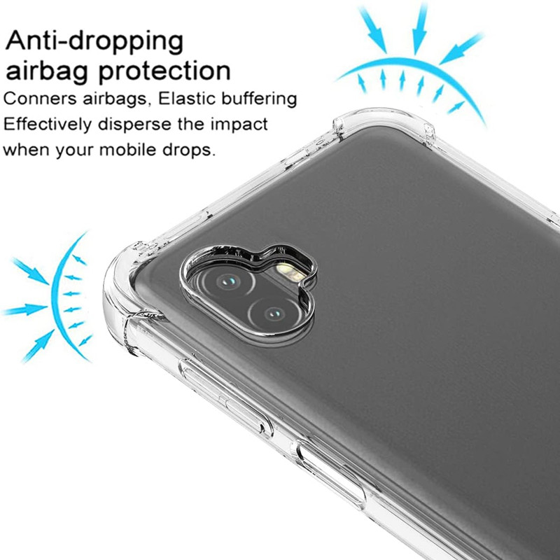 สําหรับ Samsung Galaxy XCover 7 Pro 6.6 นิ้ว SM-G766B G766BU1 ยืดหยุ่นซิลิโคนเหลวใส Anti-Yellowing ปกหลัง 4 มุมป้องกันกรณีเยลลี่