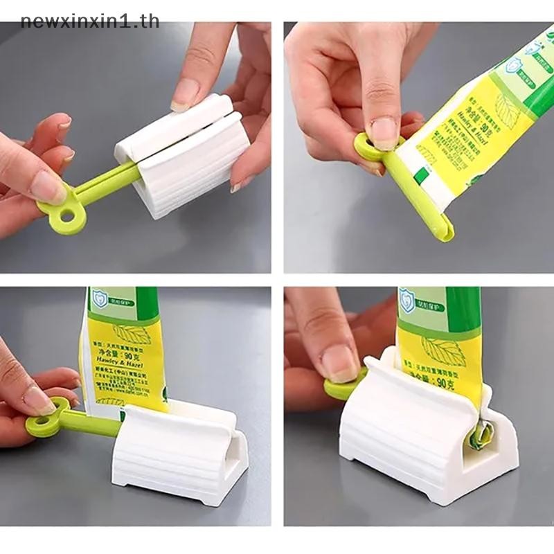 *NT* ยาสีฟันนมด้วยตนเอง Artifact Lazy Facial Cleanser Press Manual Toothpaste Squeezer {T} - รูปที่ 2