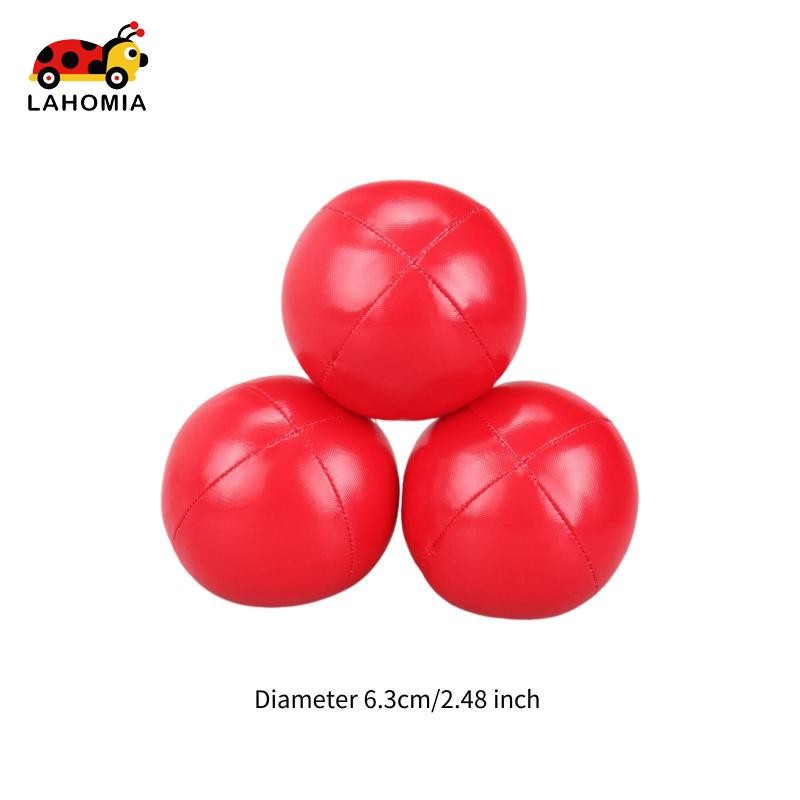 [Lahomia] 3 ชิ้น Juggling Balls Acrobatics Toss Ball สําหรับความบันเทิงกิจกรรม Backyard - รูปที่ 4