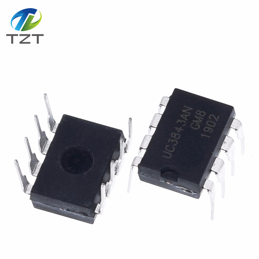 DIY UC3843 10 ชิ้น/ล็อตโมดูลควบคุมแรงดันไฟฟ้า UC3843B UC3843BN UC3843AN 3843