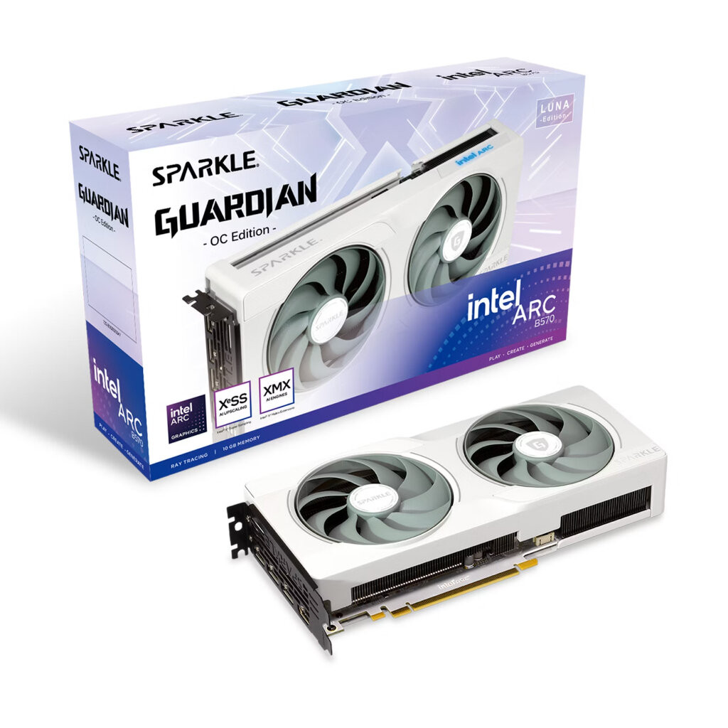VGA Sparkle Intel ARC B570 GUARDIAN Luna OC 10GB GDDR6