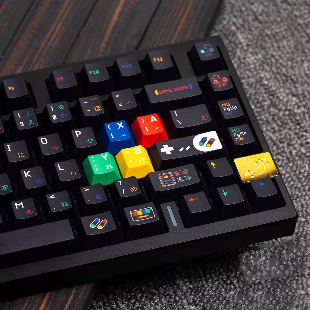 AiFei SFC  keycaps Black cherry profile Five Side DYE SUB PBT 142keys keycap