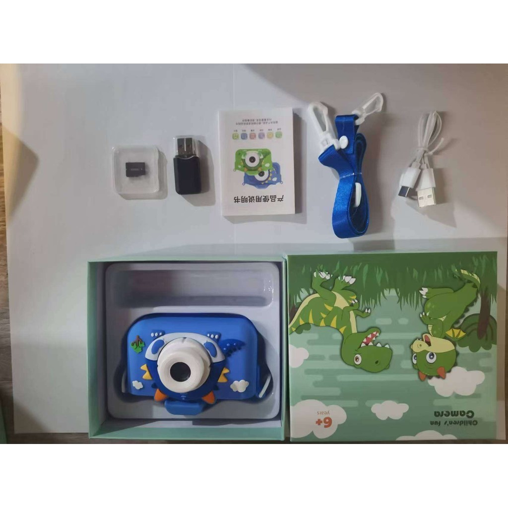 1080P เด็กกล้องดิจิตอลน่ารักกล้องวิดีโอดิจิตอลสําหรับเด็ก Dual เลนส์ 2.0 นิ้วหน้าจอ IPS 48M ภาพถ่ายแ