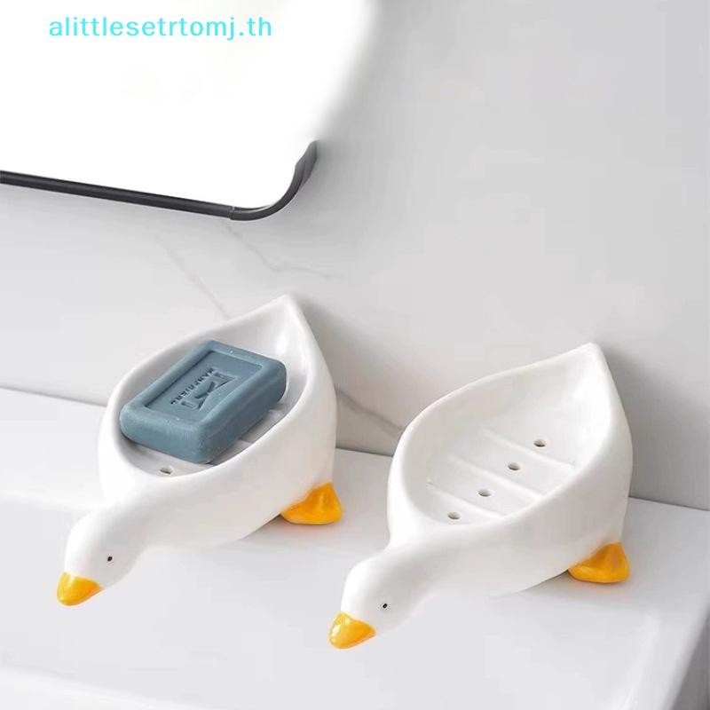 Alittlese 1PC เป็ดสีเหลืองรูปร่างกล่องสบู่การ์ตูนจานสบู่ Drainable ที่วางสบู่คอนเทนเนอร์สบู่จานสบู่สําหรับถาดอุปกรณ์ห้องน้ํา TH - รูปที่ 6