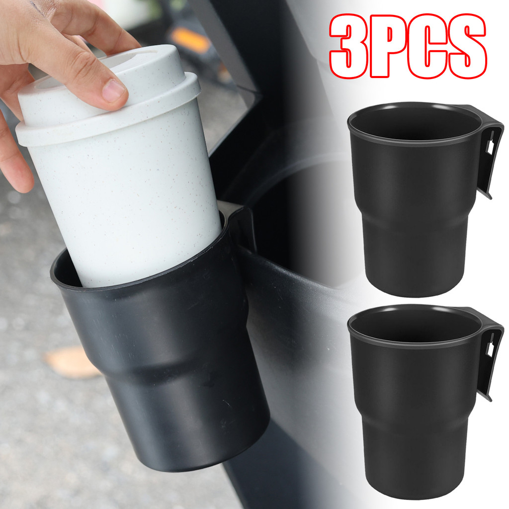 ที่วางแก้วน้ําสกู๊ตเตอร์มัลติฟังก์ชั่น | อุปกรณ์จัดระเบียบเครื่องดื่มขนาด 8.5 ซม. พร้อมที่เก็บโทรศัพท์/กุญแจ, แท่นยึดพลาสติกสําหรับงานหนักสําหรับจักรยานไฟฟ้า/E-Scooter
