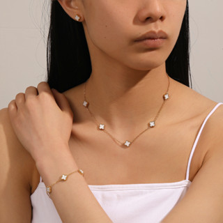 สแตนเลสที่เรียบง่ายและกะทัดรัดหลายดอกไม้ขนาดเล็กสองด้านจี้เค…