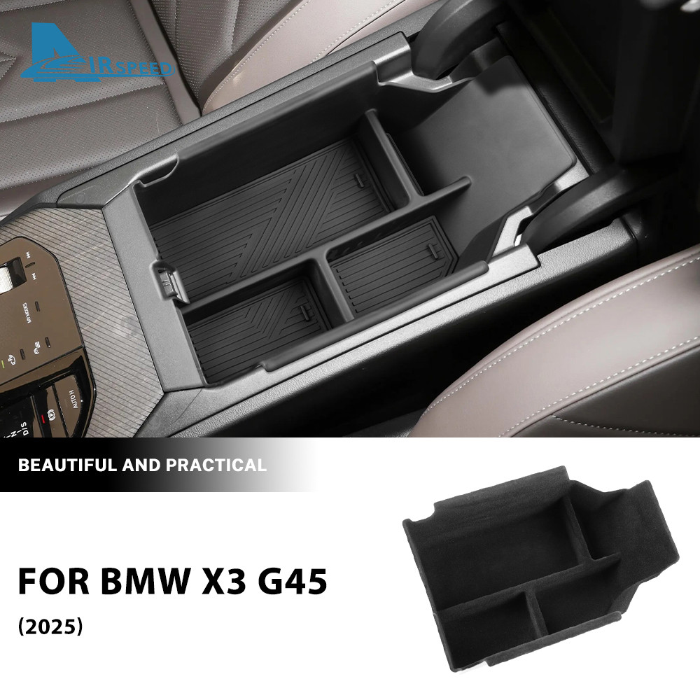 สําหรับ บีเอ็มดับเบิลยู X3 ก45 2025 รถที่เท้าแขนกล่องกล่องเก็บการจัดเก็บอัตโนมัติการปรับเปลี่ยนอุปกรณ์เสริม