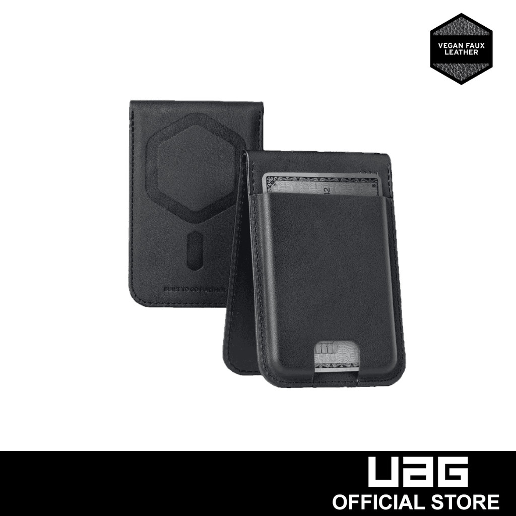 UAG Metropolis Magnetic Wallet Stand PU - สีดํา