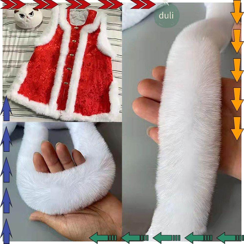 Duilian เทปริบบิ้นขนสัตว์เทียม แฮนด์เมด 1 เมตร สําหรับตกแต่งเสื้อผ้า เวที DIY