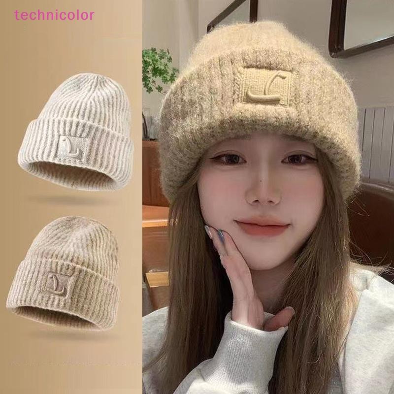 [technicolor] ฤดูใบไม้ร่วงฤดูหนาวที่อบอุ่นหมวกสําหรับผู้หญิงสาวนุ่มหลวมหนาป้องกันหูwindproof Bonnetแฟชั่นหมวกอเนกประสงค์ของขวัญสต็อกใหม่