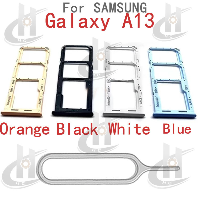 สําหรับ Samsung Galaxy A13 4G A135 ซิมการ์ดถาดผู้ถือช่องใส่การ์ด Reader SD Slot อะแดปเตอร์อะไหล่
