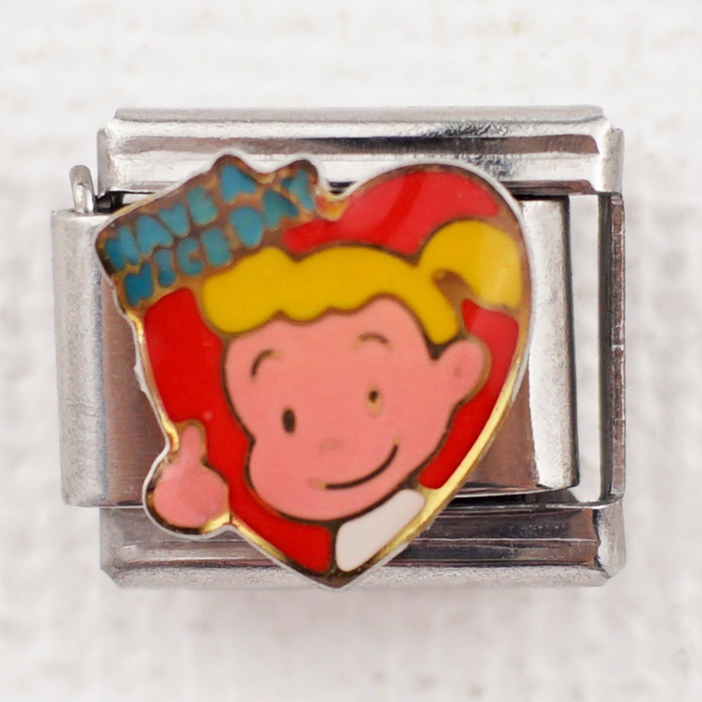 ใหม่สไตล์อิตาลี แบบแยกส่วน สร้อยข้อมือชุดการ์ตูนหัว ชุด จัดแต่งทรงผมบุคลิกภาพประกอบโซ่ - รูปที่ 3