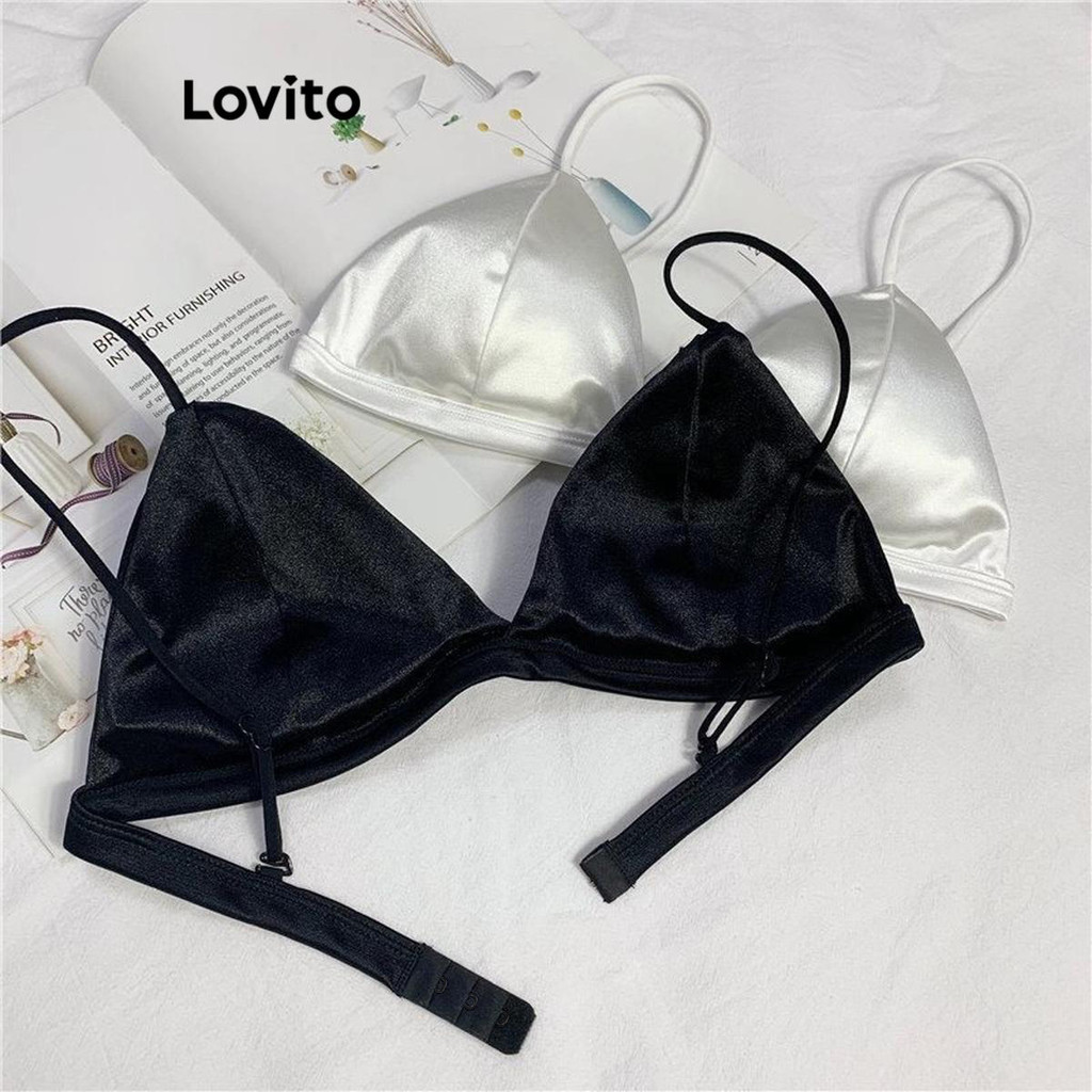 Lovito บราเลตต์ เปลือย ธรรมดาสบาย ๆ สำหรับผู้หญิง LNL51052