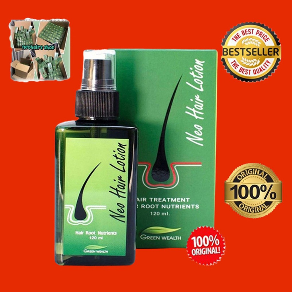 แท้100% Neo hair lotion นีโอ แฮร์ โลชั่น (120 ml.) เหมาะสำหรับคนผมบาง บำรุงเส้นผม