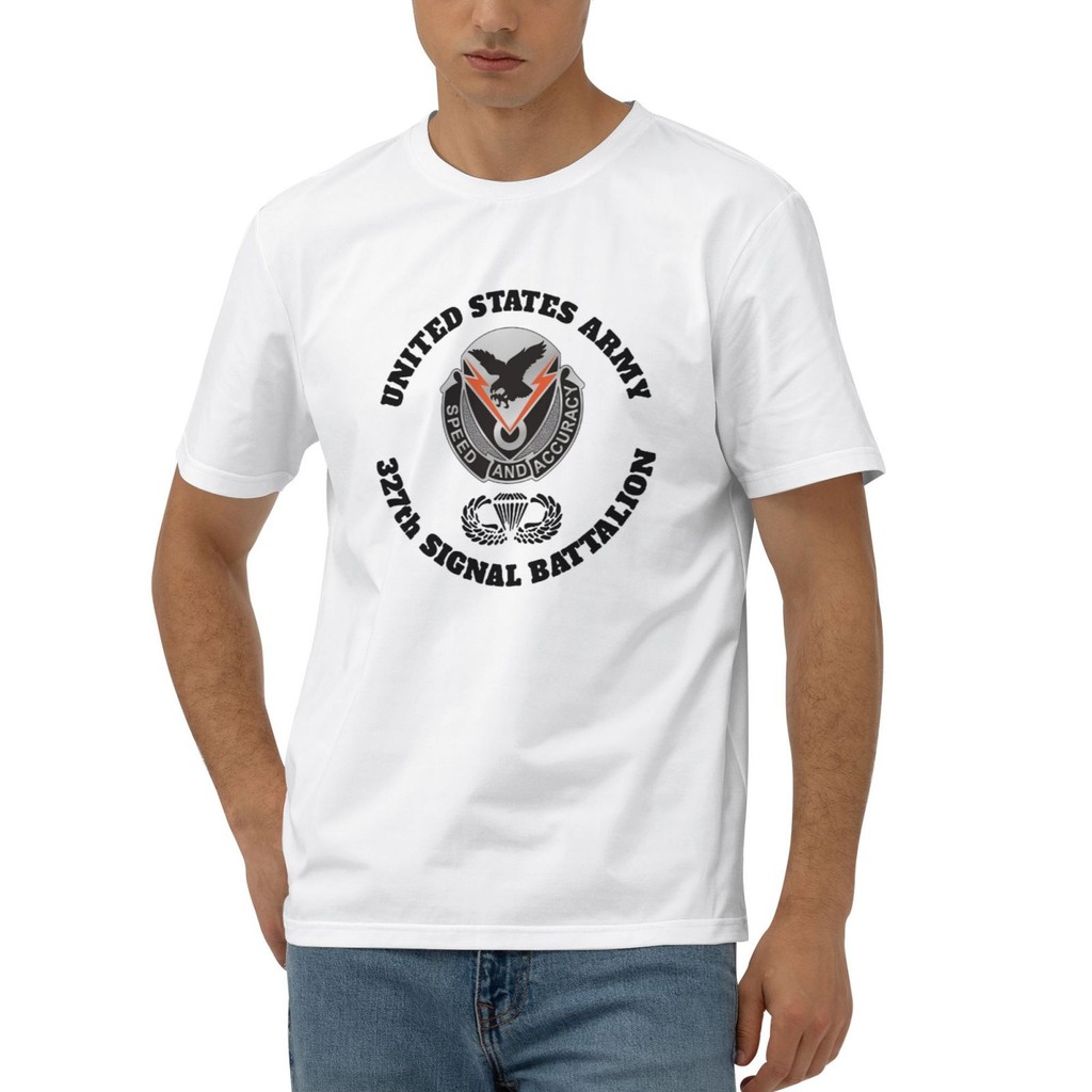 Us Army Signal Battalion Airborne Cotton T-Shirt