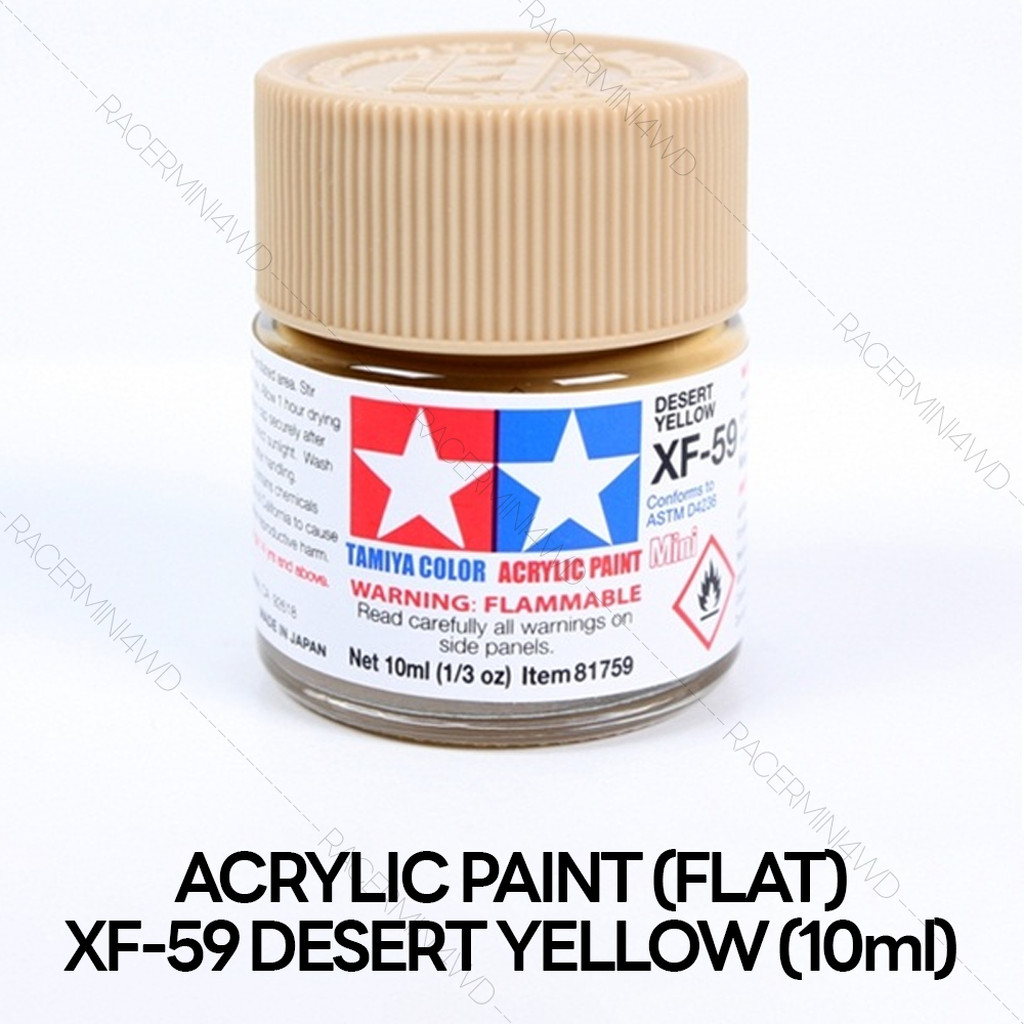 TAMIYA 81759 Acrylic Paint XF-59 Desert Yellow (Flat,10ml) สีอะคริลิคืทามิย่าแท้