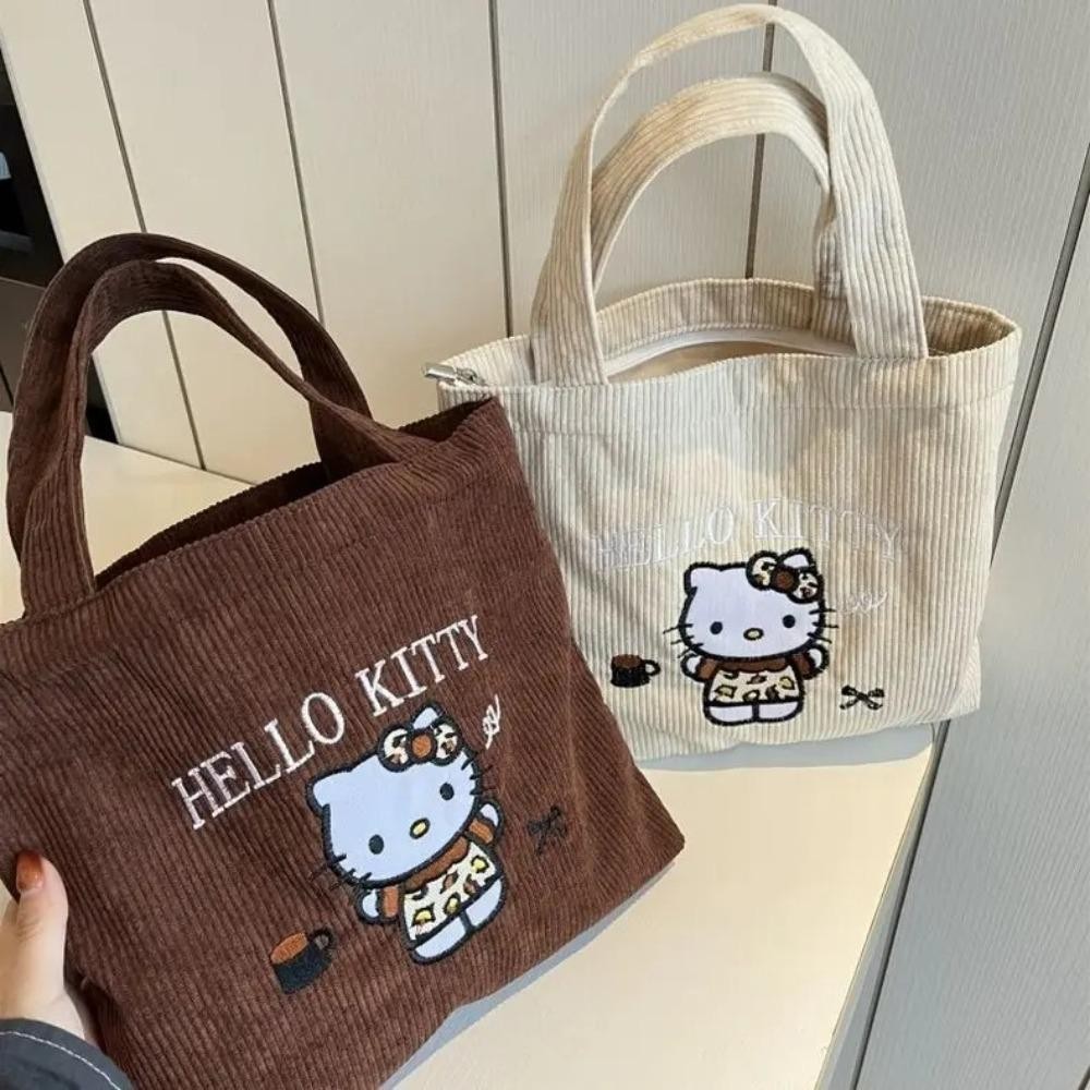 โคลินา115กระเป๋าเครื่องสําอาง,กระเป๋าถือ HelloKitty ปักลาย,ผ้าผ้าลูกฟูกย้อนยุคคุณภาพสูงแบบพกพากระเป๋าเก็บแต่งหน้า