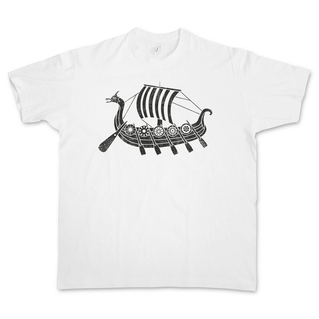 Viking Ship V เสื้อยืด Boat Dragon Vikings Nosesemen Odin Thor Valhalla