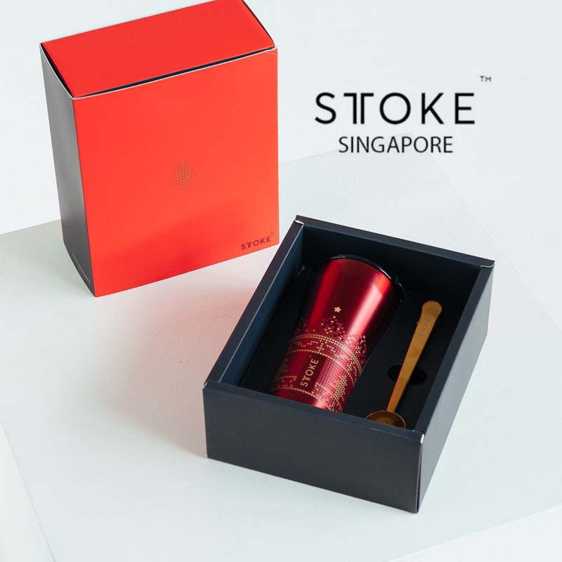 Sttoke 12 Oz Cup ถ้วยกาแฟเซรามิกกันกระแทกแบบใช้ซ้ําได้