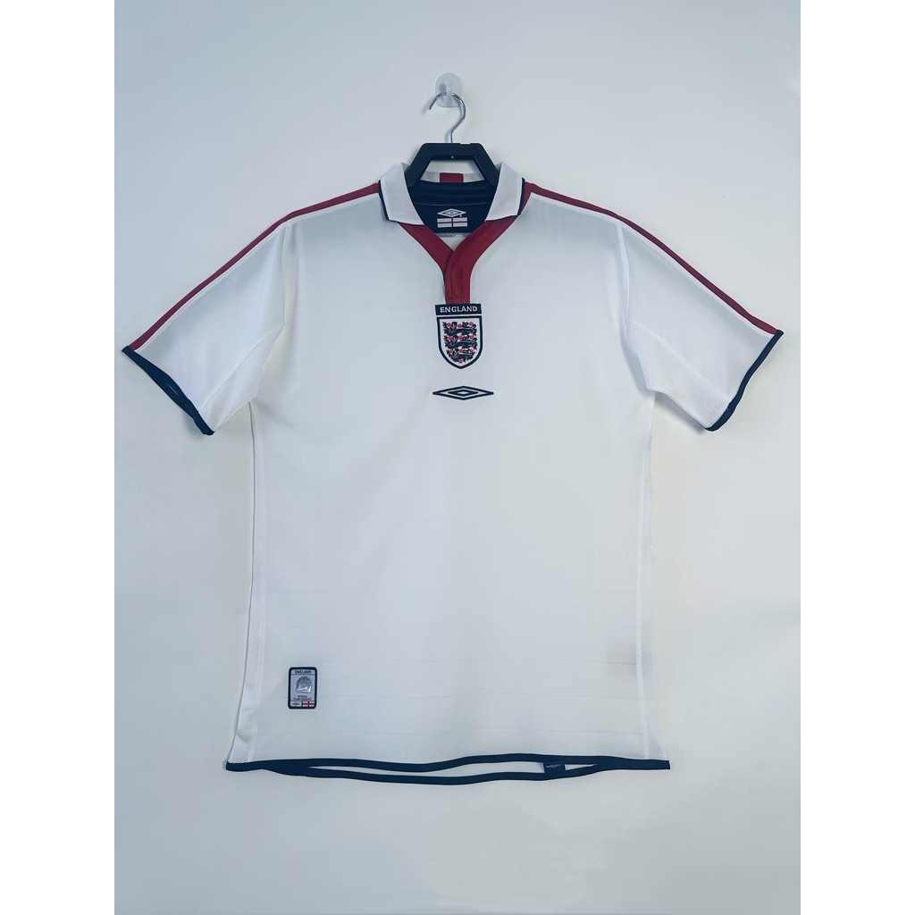 2004 เสื้อยืดแขนสั้นกีฬาฟุตบอลย้อนยุคบ้านอังกฤษ