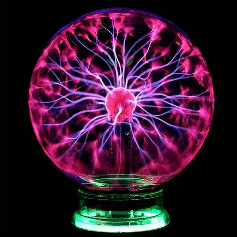 Nl แก้ว Magic Plasma Ball Light โคมไฟตั้งโต๊ะขนาดใหญ่ทรงกลมโคมไฟกลางคืน Touch US N