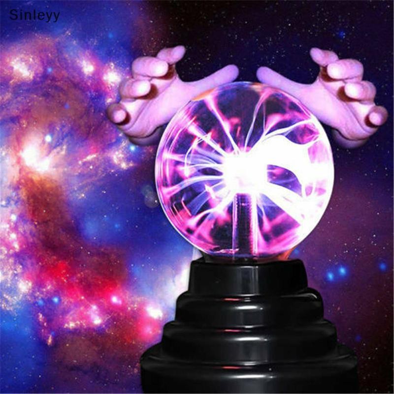 Nl แก้ว Magic Plasma Ball Light โคมไฟตั้งโต๊ะขนาดใหญ่ทรงกลมโคมไฟกลางคืน Touch US N