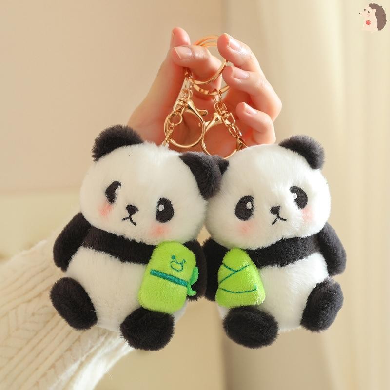 [ใน] น่ารักแพนด้าของเล่นตุ๊กตาพวงกุญแจจี้กระเป๋าการ์ตูนอุปกรณ์เสริมพวงกุญแจรถจี้เครื่องประดับของขวัญแฟชั่น ไทย