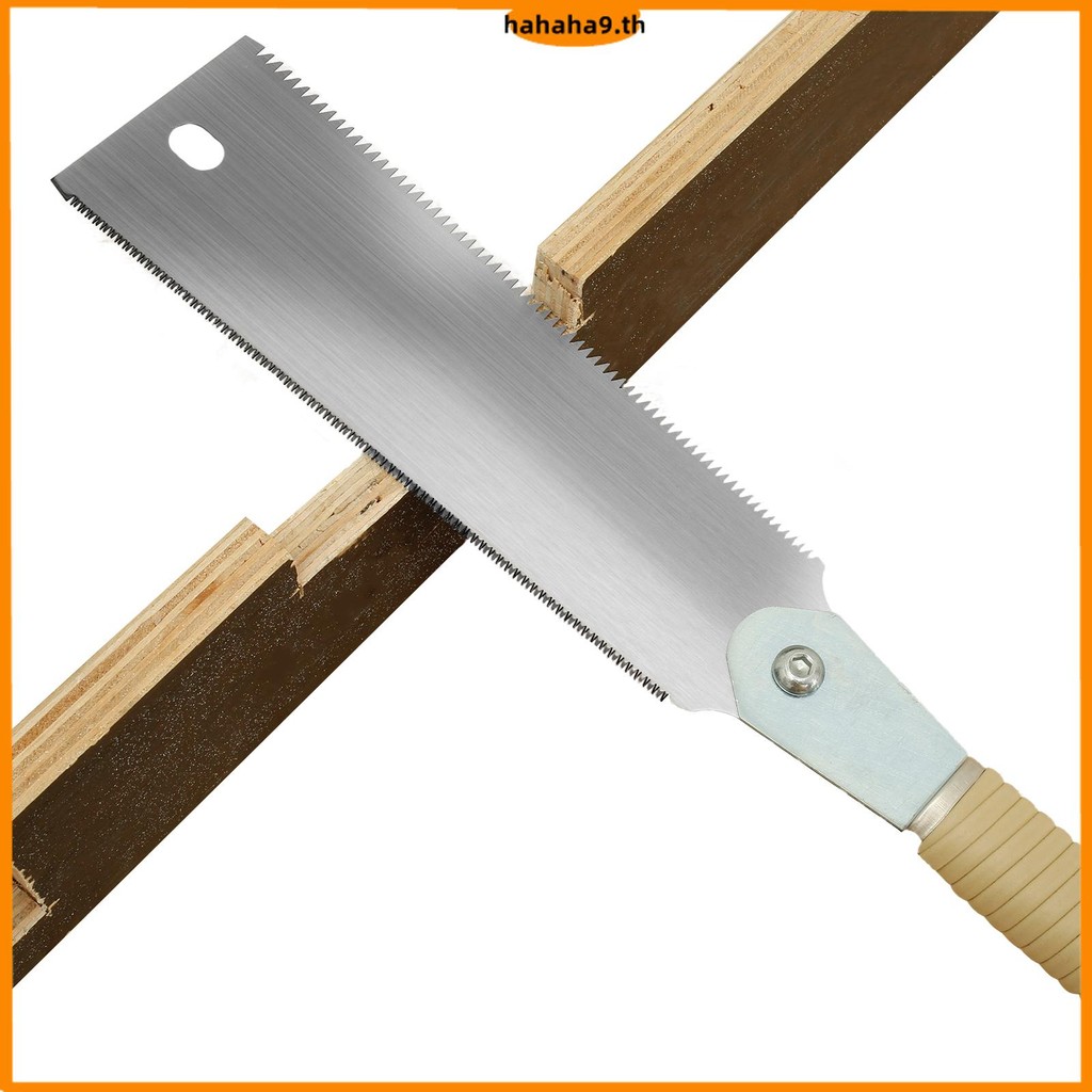 เลื่อยมือญี่ปุ่น 9.3 นิ้ว SK5 เหล็กคาร์บอนสูง Double Edged Hand Saw Incisive Hand Pull Saw 10/17 TPI