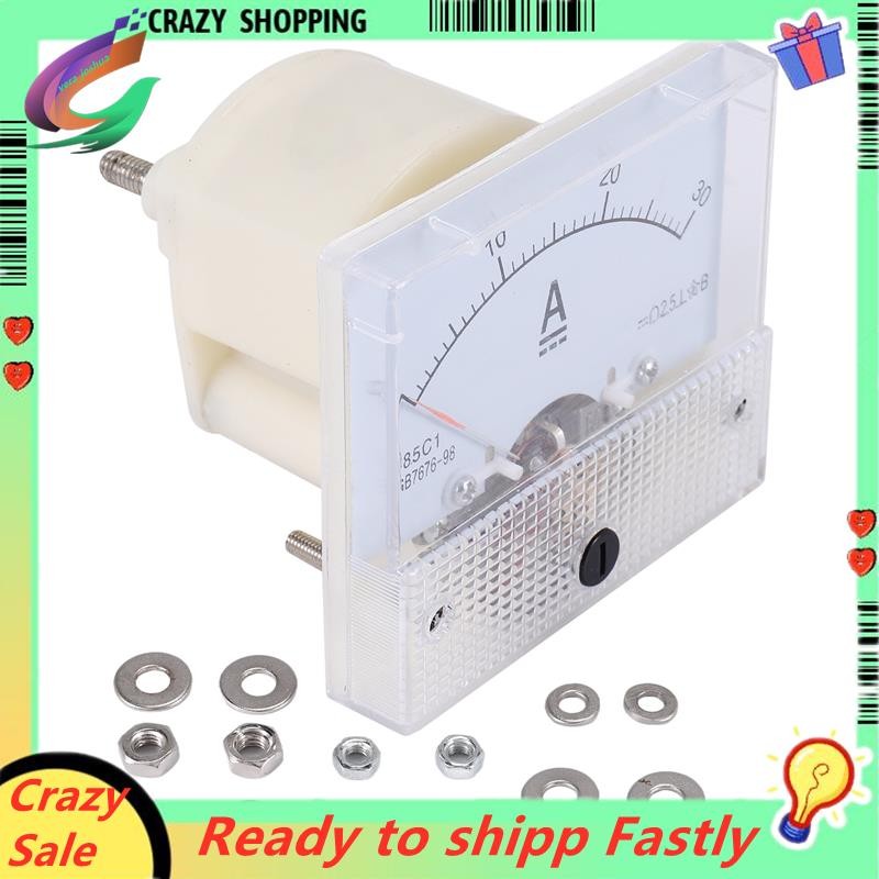 85c1-a Dc Analog Ampere Meter แผงเครื่องวัด 30A Amp Gauge Current Mechanical Ammeters