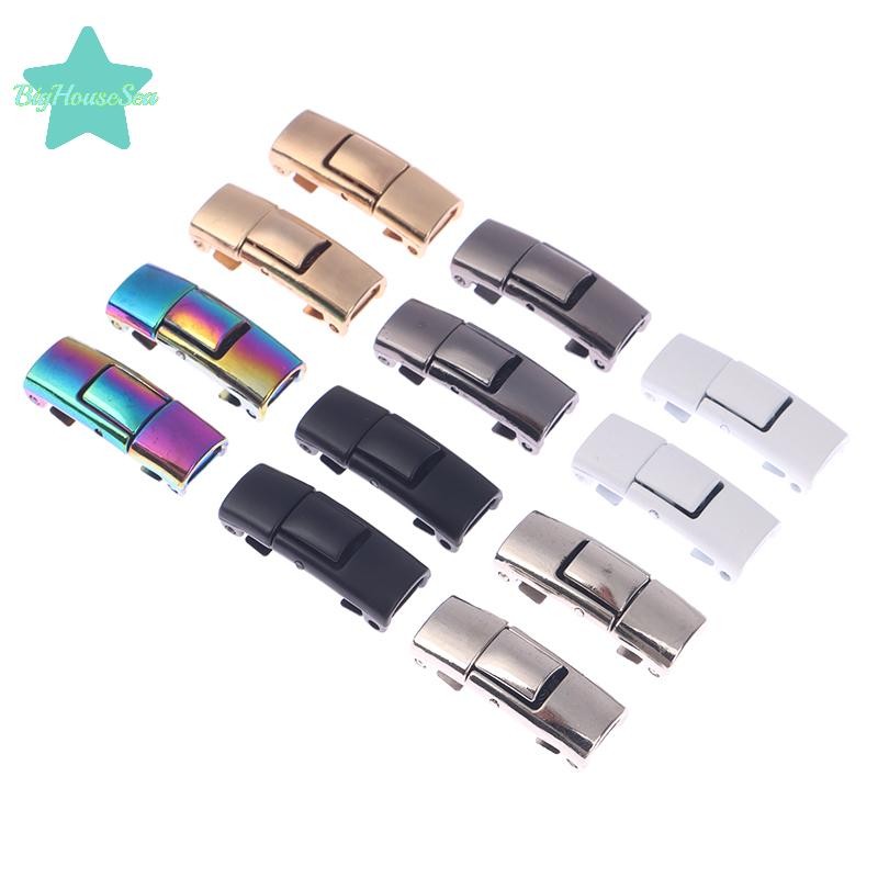 [BigHouseSea] 2 ชิ้น/เซ็ต Lazy Shoelace Buckle Tie Lock Shoe Laces Claspsps Fix Artifact ใหม่