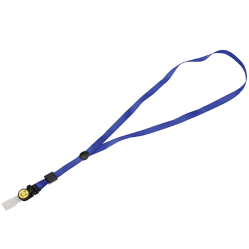 SANKO สายคล้องคอ 1 ซม. รุ่น SK-2-10 สีน้ำเงิน (แพ็ค10เส้น)