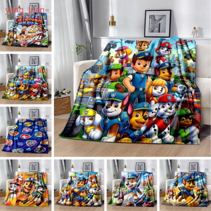 3D พิมพ์ PAW Patrol ผ้าห่มน่ารักการ์ตูนสุนัขโซฟาผ้าห่มผ้าปูที่นอนการปรับแต่ง f78