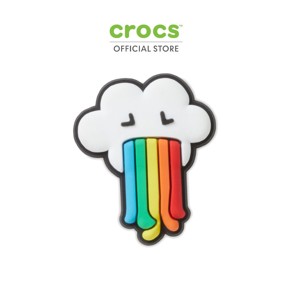 CROCS ตัวติดรองเท้า JIBBITZ RAINBOW THROW UP