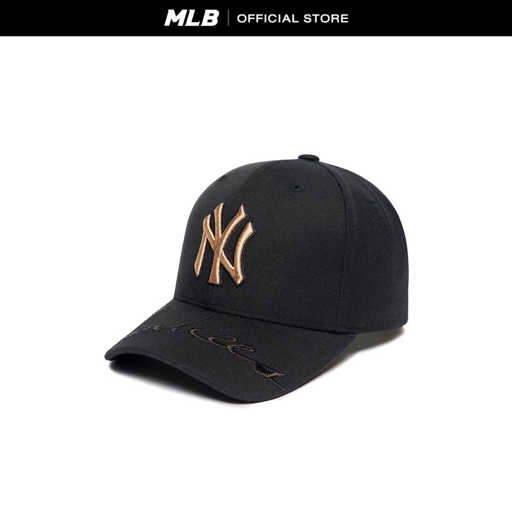 MLB หมวก Unisex รุ่น 3ACPIK01N 50GOS - สีดำทอง