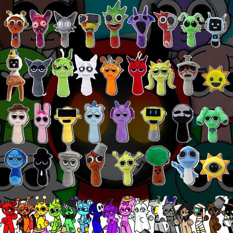 Sprunki Plush Toy Sprunki Incredibox ตุ๊กตาตุ๊กตาเด็กวันเกิดคริสต์มาสของขวัญ