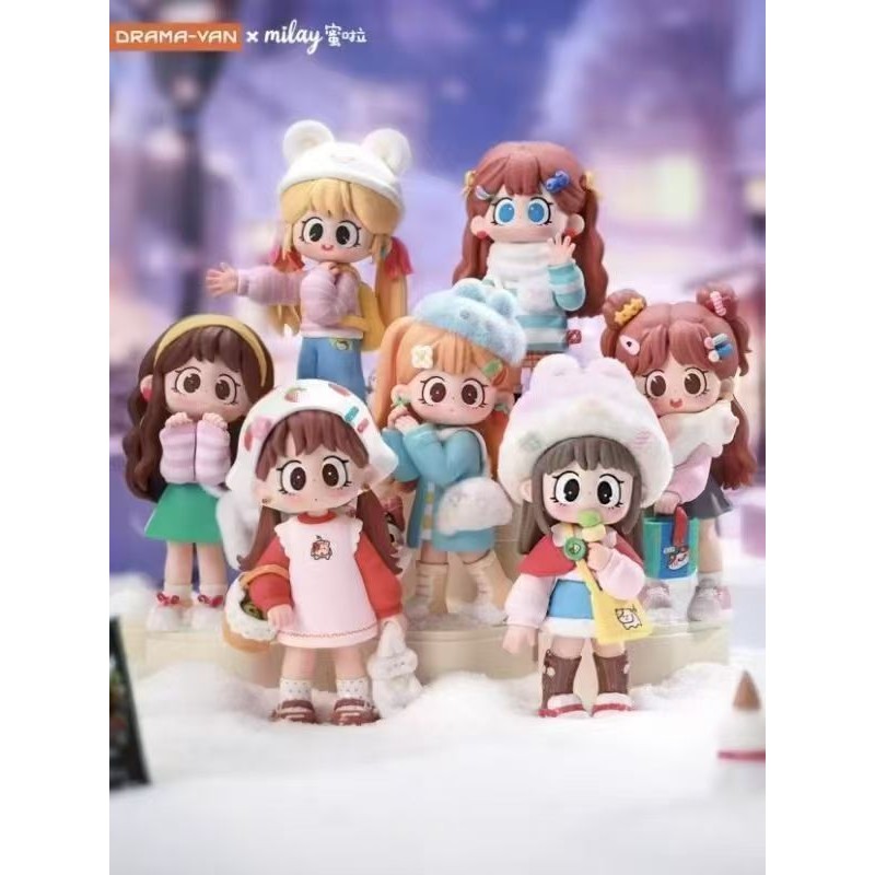 Milay milay milay สาวรุ่นที่สอง Happy Formula Series Mystery กล่องรูปเดสก์ท็อปน่ารักเครื่องประดับของ