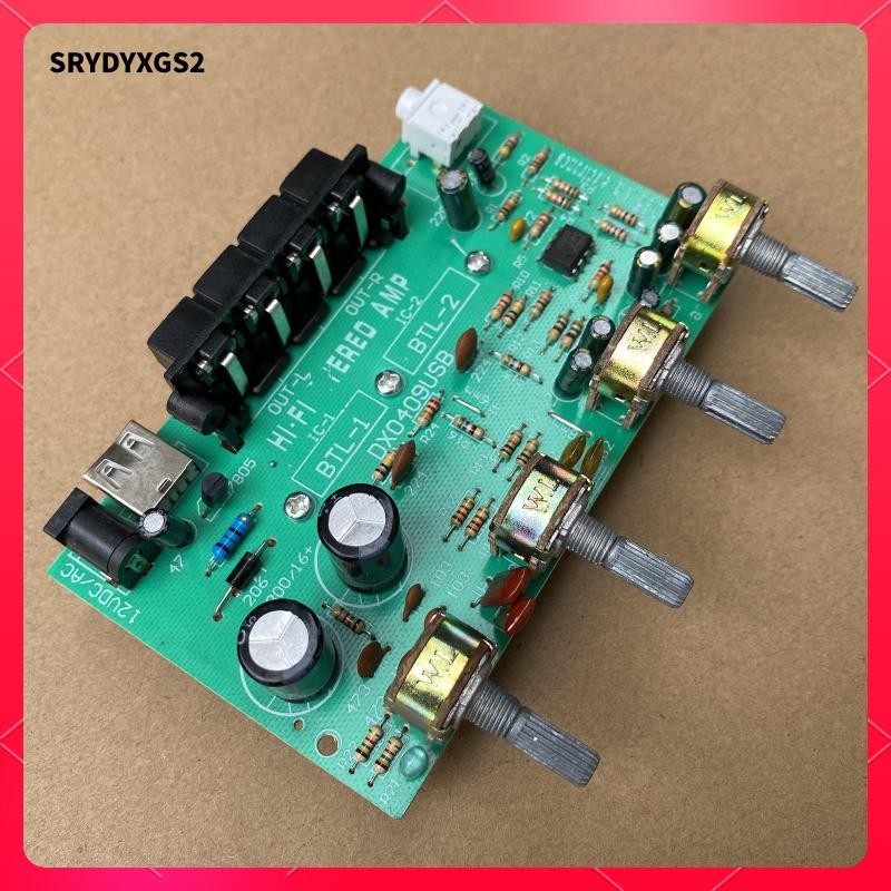 [Srydyxgs2] Dx0409 100W Channel Digital Power Audio Stereo Amplifier Board DC 12V