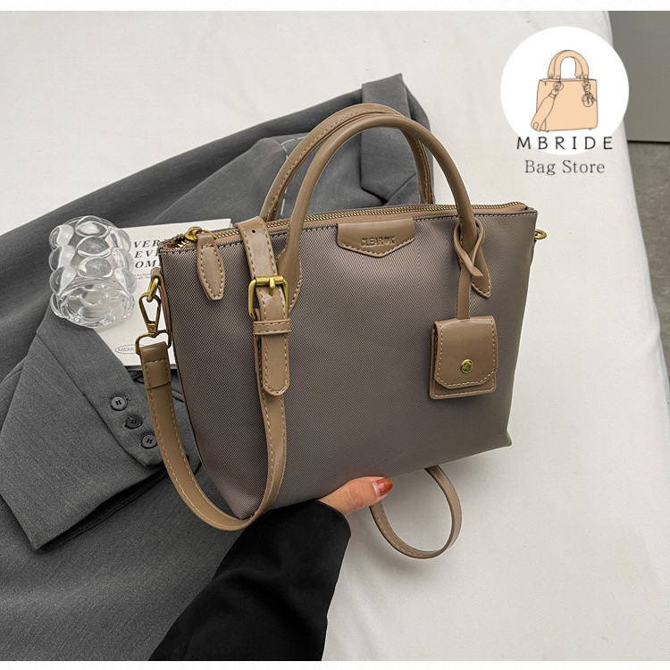 MBIRDE shoulder bag กระเป๋าสะพายไหล่ผู้หญิงแฟชั่น เรียบหรู มีสไตล์ กระเป๋าสะพายข้าง เกาหลีใต้ กระเป๋าใบใหญ่