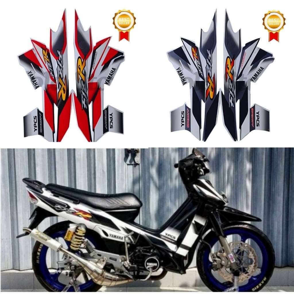 Yamaha F1ZR 2002 สติ๊กเกอร์มอเตอร์ไซค์ Striping Standard Motorcycle Body List Best F1ZR 2002 สติ๊กเก