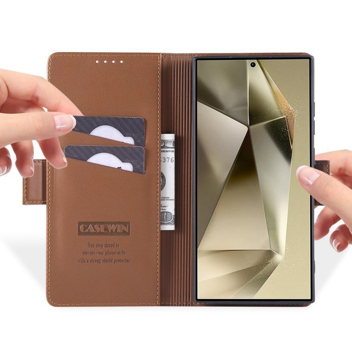 โกดัง aka case samsung a56 a36 a16 4g 5g a06 เคสฝาพับหรูหราคลิปแม่เหล็กย้อนยุคพร้อม rfid