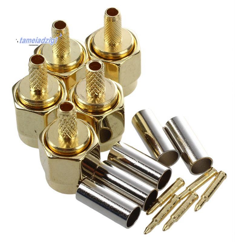 5 ชิ้น SMA ชายปลั๊กตรง Crimp RG316 RG174 Rf อะแดปเตอร์เชื่อมต่อ