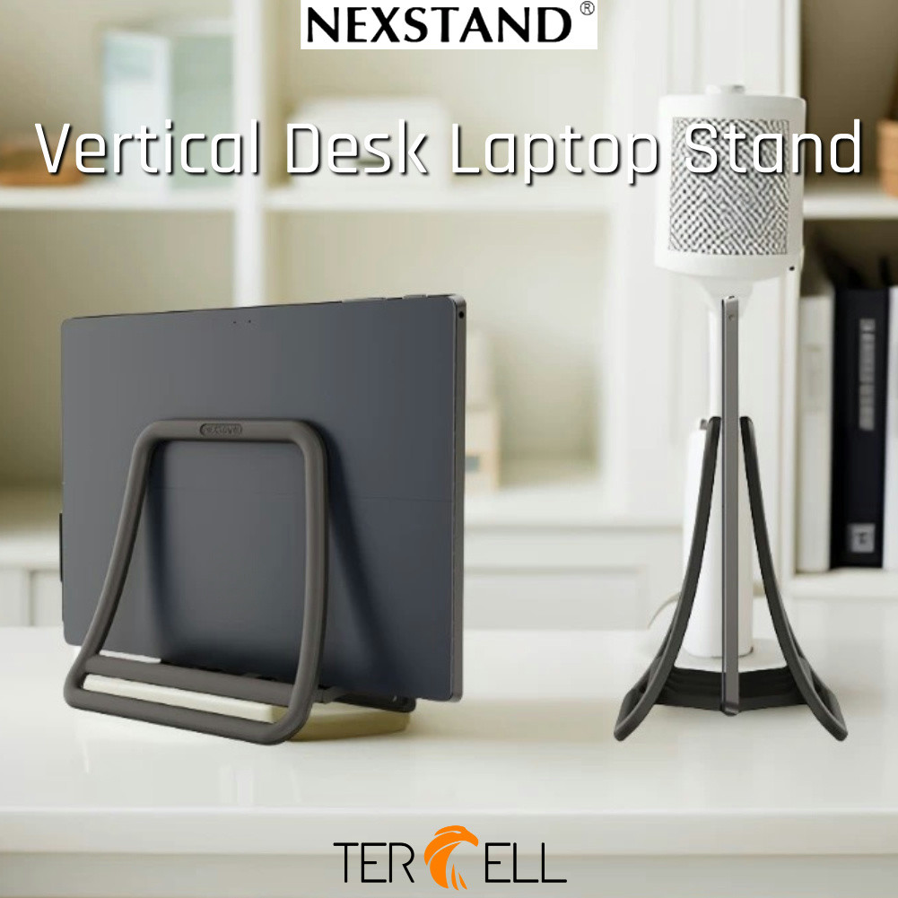 ขาตั้งแล็ปท็อปแนวตั้ง NEXSTAND K11 ที่วางเดสก์ท็อปประหยัดพื้นที่แบบพับได้สําหรับแล็ปท็อปแท็บเล็ตโน้ตบุ๊ค Organizer