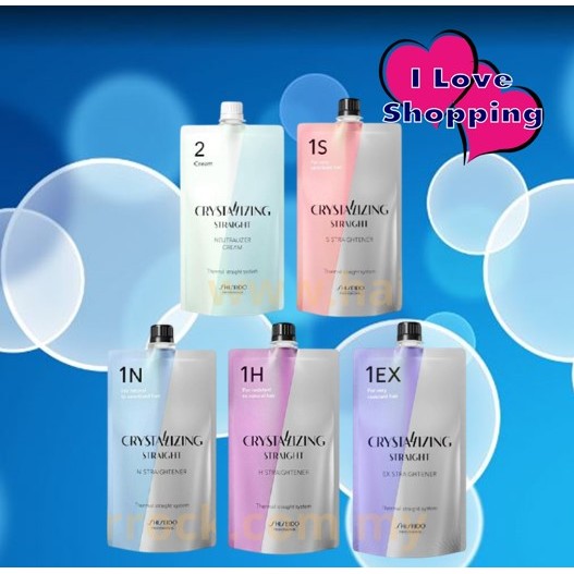 ขายแยก Shiseido Crystallizing Straight 400g ผลิตภัณฑ์น้ำยายืดผม